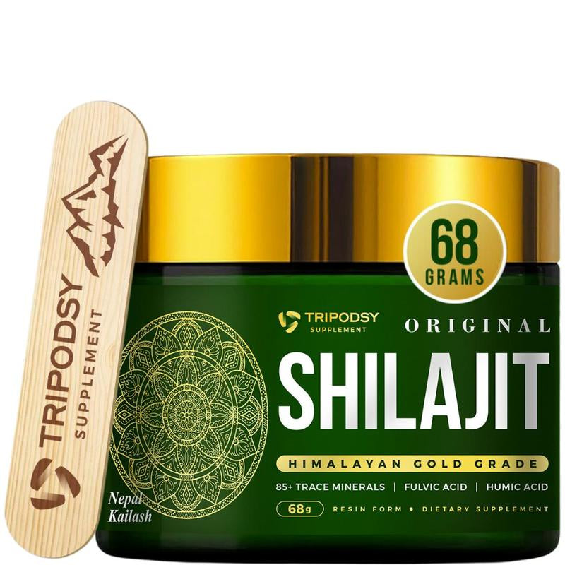 Pure Himalayan Shilajit Resin 600Mg - Shilajit Himalayan for Men & Women, Natural Rems Himalayan Shilajit, 68G Shilajit Himalayan Power of 3 Supplement, Dietary Healthcare Edible Fitness Organic, Shilajit Gummies