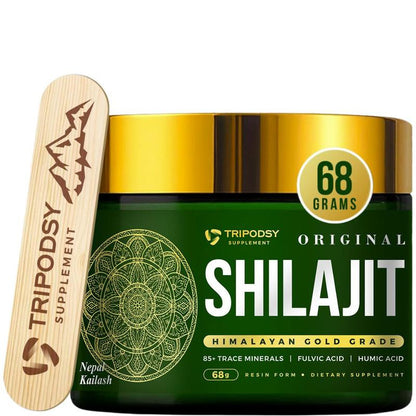 Pure Himalayan Shilajit Resin 600Mg - Shilajit Himalayan for Men & Women, Natural Rems Himalayan Shilajit, 68G Shilajit Himalayan Power of 3 Supplement, Dietary Healthcare Edible Fitness Organic, Shilajit Gummies